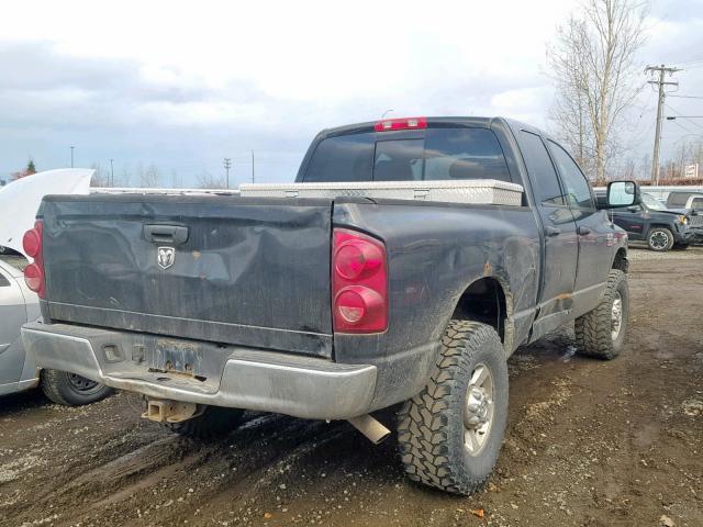 3D7KS28D58G170809 - 2008 DODGE RAM 2500 S შავი ფოტო 4