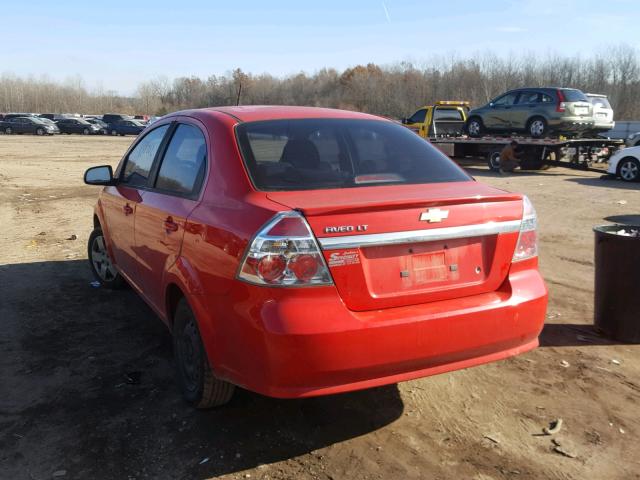 KL1TD5DE4BB146176 - 2011 CHEVROLET AVEO LS RED photo 3