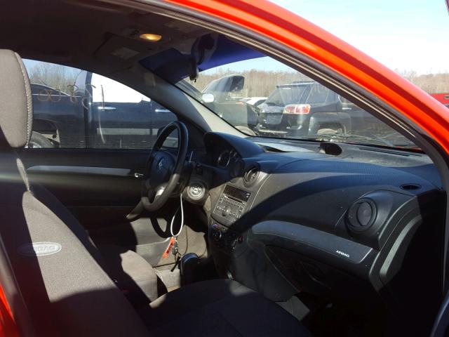 KL1TD5DE4BB146176 - 2011 CHEVROLET AVEO LS RED photo 5