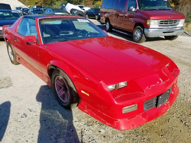 1G1FP23T9ML130539 - 1991 CHEVROLET CAMARO RS RED photo 1