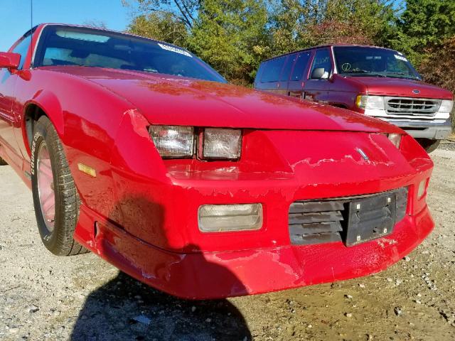 1G1FP23T9ML130539 - 1991 CHEVROLET CAMARO RS RED photo 9