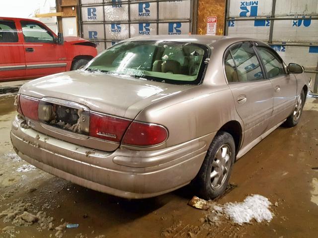 1G4HR54K844157593 - 2004 BUICK LESABRE LI GOLD photo 4