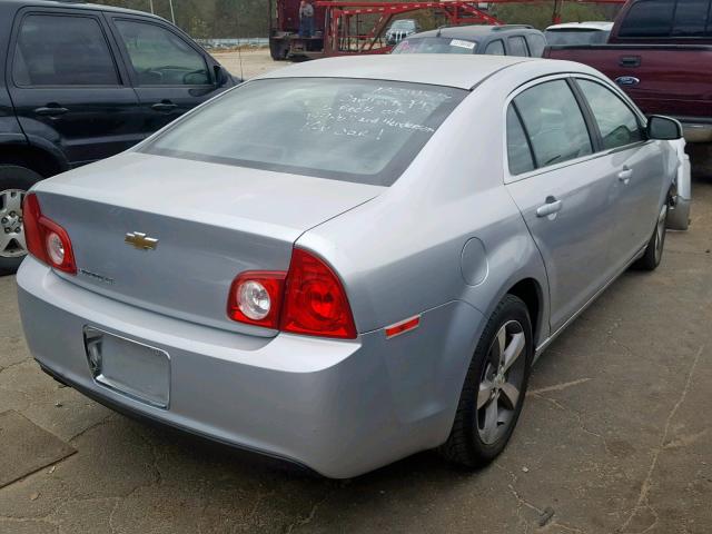 1G1ZC5E1XBF392636 - 2011 CHEVROLET MALIBU 1LT SILVER photo 4