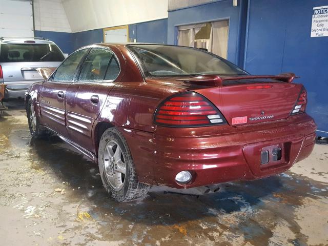 1G2NF52E82M617446 - 2002 PONTIAC GRAND AM S RED photo 3