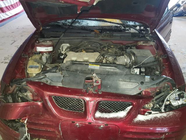 1G2NF52E82M617446 - 2002 PONTIAC GRAND AM S RED photo 7