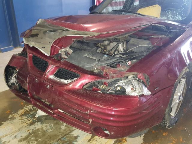 1G2NF52E82M617446 - 2002 PONTIAC GRAND AM S RED photo 9