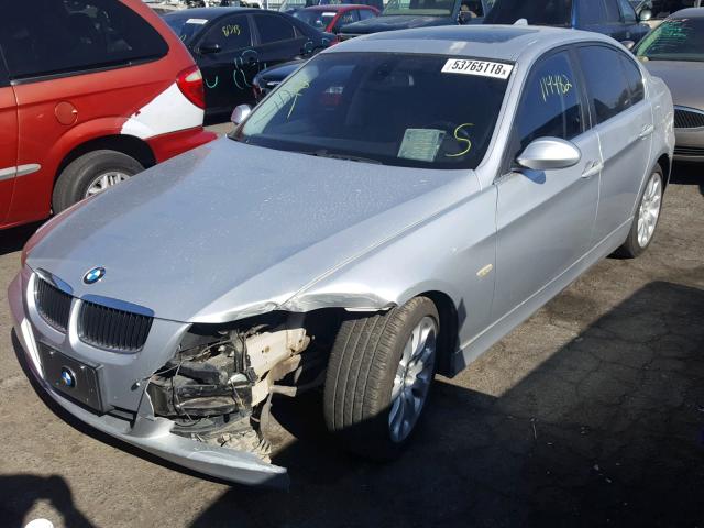 WBAVB33576KR77848 - 2006 BMW 330 I SILVER photo 2