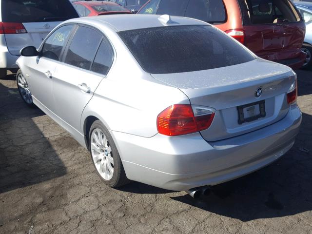 WBAVB33576KR77848 - 2006 BMW 330 I SILVER photo 3