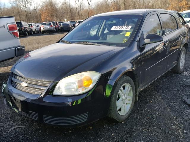 1G1AL58F667705556 - 2006 CHEVROLET COBALT LT BLACK photo 2