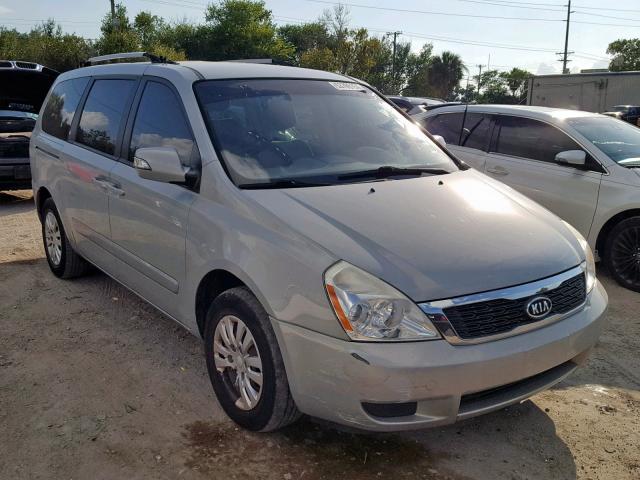 KNDMG4C72C6482243 - 2012 KIA SEDONA LX SILVER photo 1