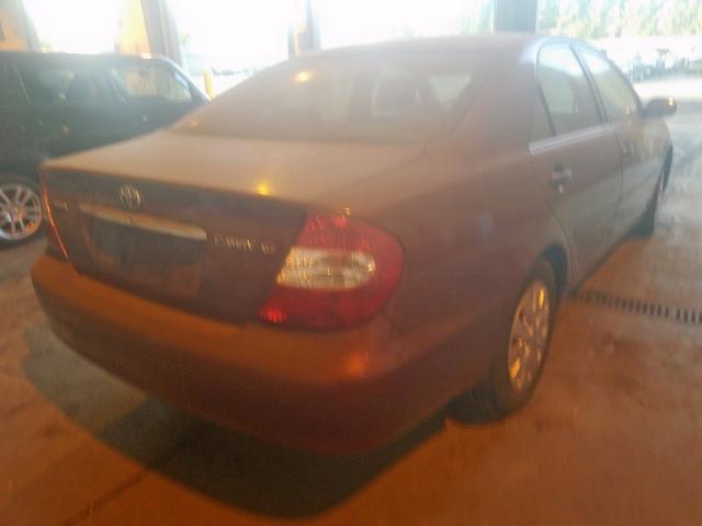 4T1BE32KX3U228669 - 2003 TOYOTA CAMRY LE MAROON photo 4