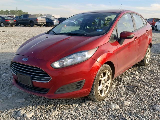 3FADP4BJ5FM210843 - 2015 FORD FIESTA SE RED photo 2