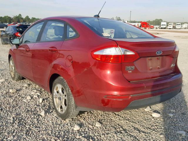 3FADP4BJ5FM210843 - 2015 FORD FIESTA SE RED photo 3