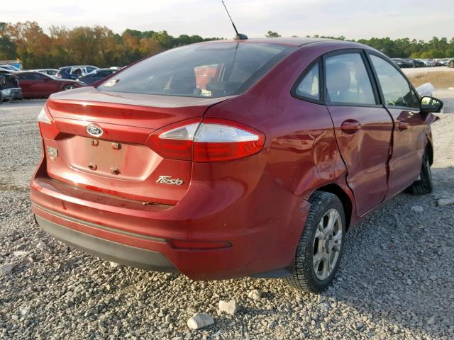 3FADP4BJ5FM210843 - 2015 FORD FIESTA SE RED photo 4