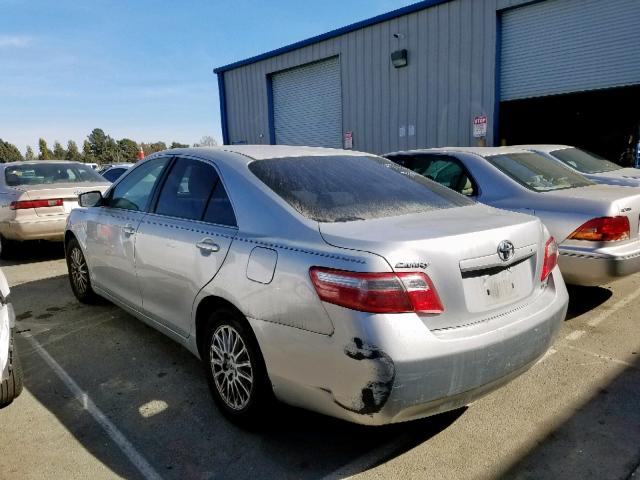 4T1BE46K87U158742 - 2007 TOYOTA CAMRY CE GRAY photo 3