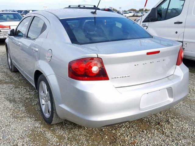 1B3BD1FB2BN589071 - 2011 DODGE AVENGER MA SILVER photo 3