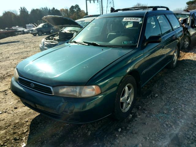 4S3BK4352T7310194 - 1996 SUBARU LEGACY L GREEN photo 2