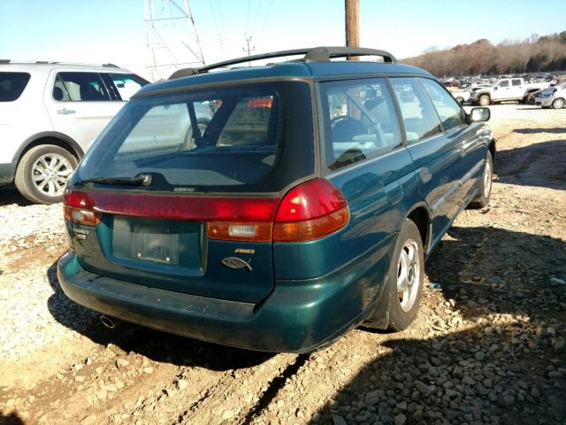 4S3BK4352T7310194 - 1996 SUBARU LEGACY L GREEN photo 4