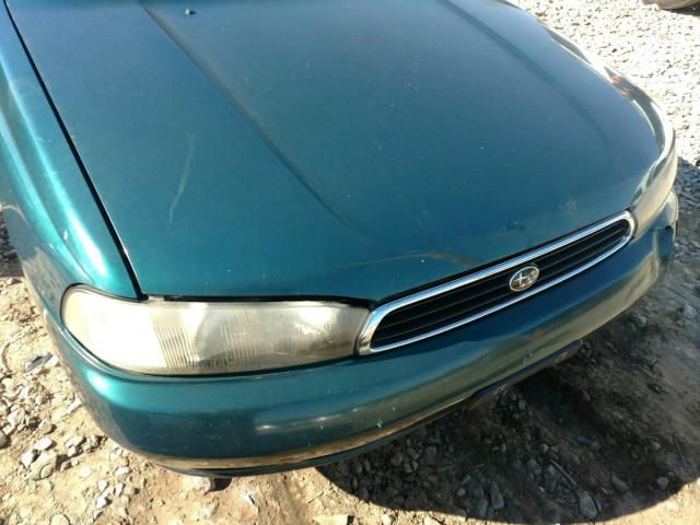 4S3BK4352T7310194 - 1996 SUBARU LEGACY L GREEN photo 9