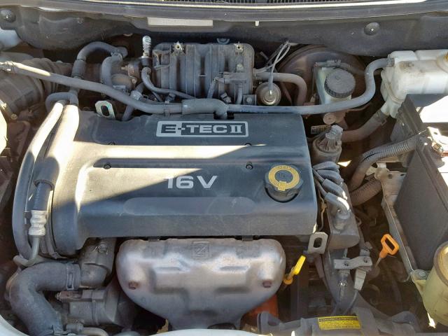 KL1TD56617B102844 - 2007 CHEVROLET AVEO BASE Күміс фото 7