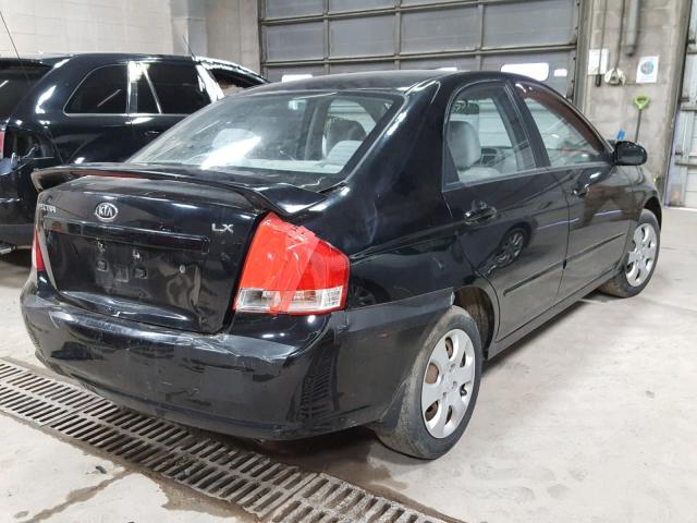 KNAFE221495626855 - 2009 KIA SPECTRA EX BLACK photo 4