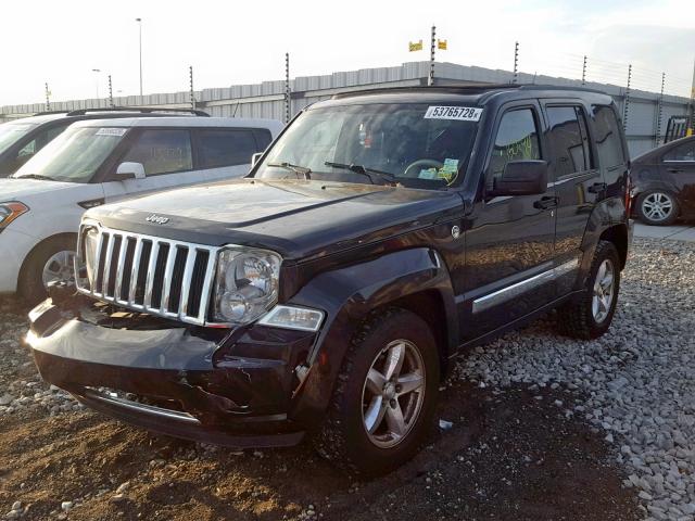 1J8GN58K28W213374 - 2008 JEEP LIBERTY LI BLACK photo 2