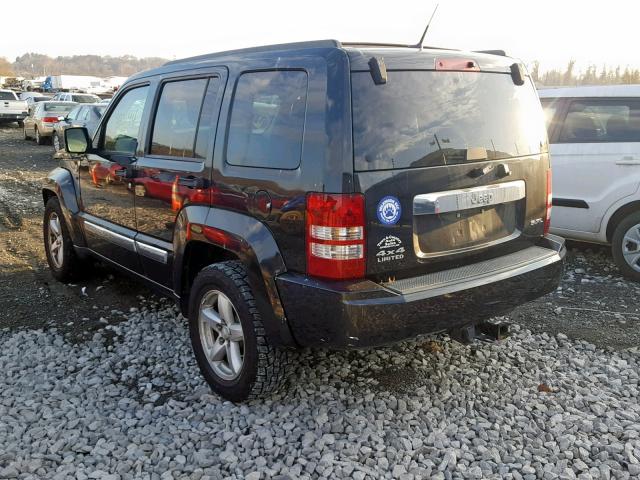 1J8GN58K28W213374 - 2008 JEEP LIBERTY LI BLACK photo 3