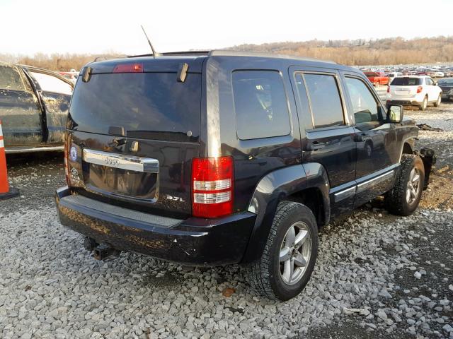 1J8GN58K28W213374 - 2008 JEEP LIBERTY LI BLACK photo 4