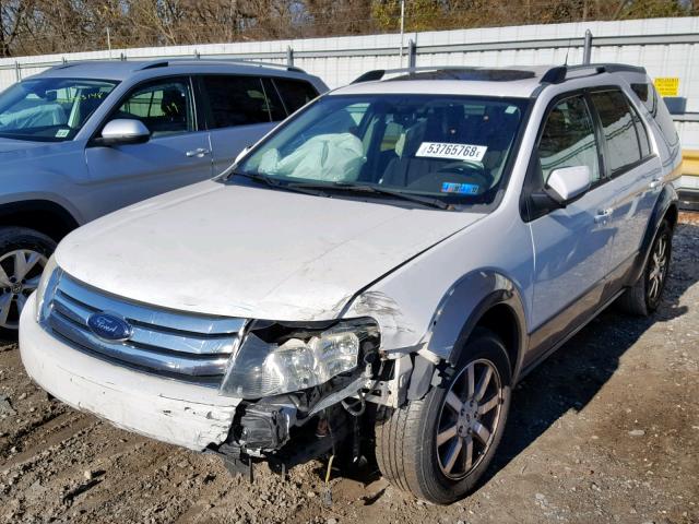 1FMDK02W78GA45187 - 2008 FORD TAURUS X S WHITE photo 2