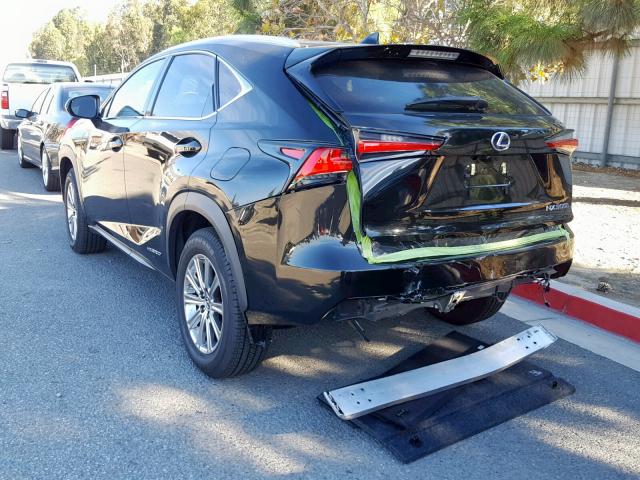 JTJBJRBZ7J2088800 - 2018 LEXUS NX 300H BLACK photo 3