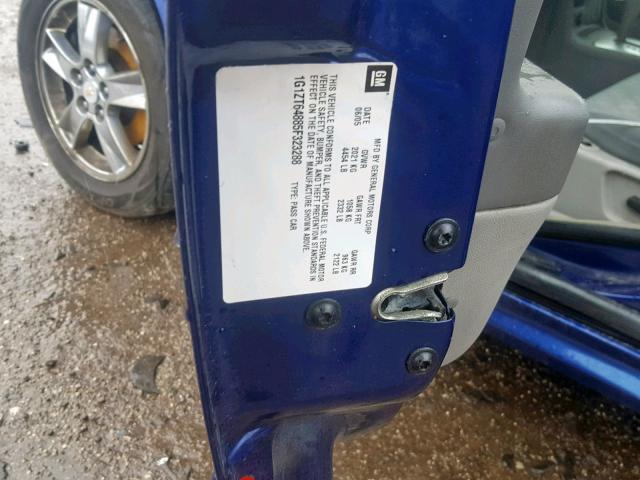 1G1ZT64885F323288 - 2005 CHEVROLET MALIBU MAX 蓝色 照片 10