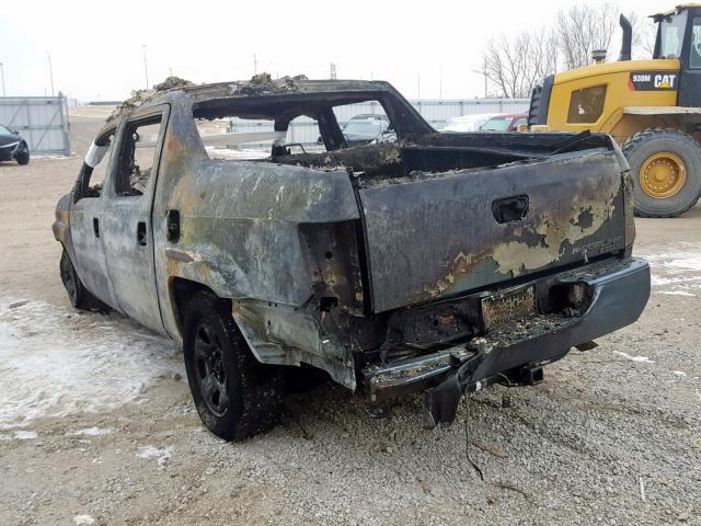 2HJYK16208H508791 - 2008 HONDA RIDGELINE BURN photo 3