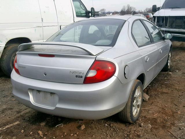 1B3ES56C82D613897 - 2002 DODGE NEON ES SILVER photo 4