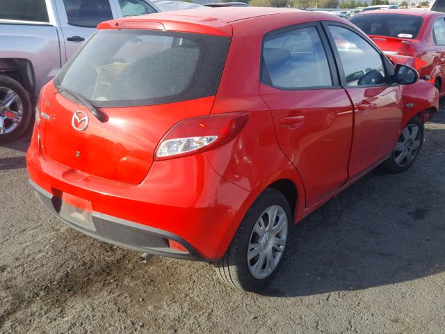 JM1DE1KZ0E0186537 - 2014 MAZDA MAZDA2 SPO RED photo 4