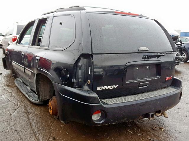 1GKDT13SX22137776 - 2002 GMC ENVOY BLACK photo 3