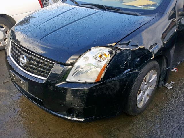 3N1AB61EX8L747862 - 2008 NISSAN SENTRA 2.0 BLACK photo 9