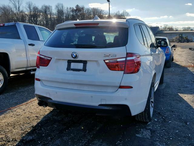 5UXWX7C59G0R17131 - 2016 BMW X3 XDRIVE3 WHITE photo 4