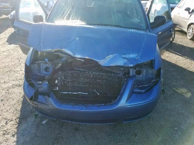 2A4GP54L37R182881 - 2007 CHRYSLER TOWN & COU BLUE photo 9