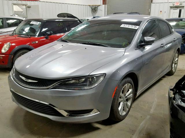 1C3CCCAB9FN650130 - 2015 CHRYSLER 200 LIMITE GRAY photo 2