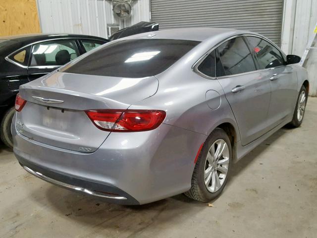 1C3CCCAB9FN650130 - 2015 CHRYSLER 200 LIMITE GRAY photo 4