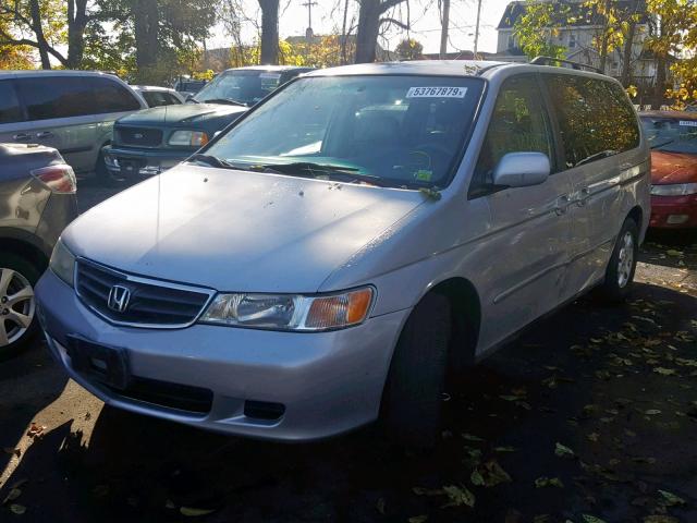 2HKRL18092H530031 - 2002 HONDA ODYSSEY EX SILVER photo 2