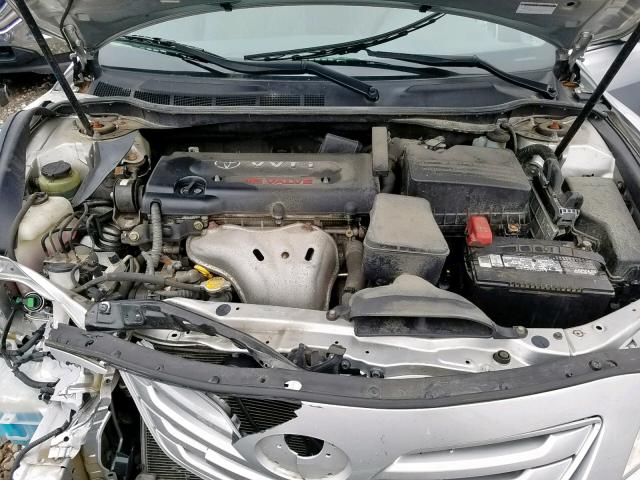 4T4BE46K39R062638 - 2009 TOYOTA CAMRY BASE SILVER photo 7