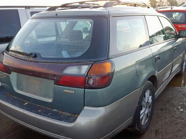 4S3BH675137607669 - 2003 SUBARU LEGACY OUT GREEN photo 4