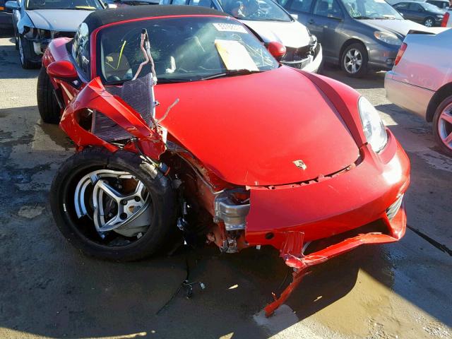 WP0CA2A86JS210358 - 2018 PORSCHE BOXSTER RED photo 1