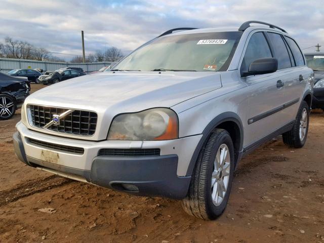 YV1CZ91H241130366 - 2004 VOLVO XC90 T6 SILVER photo 2