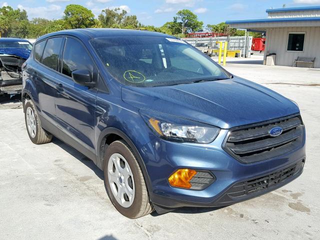 1FMCU0F76JUB36872 - 2018 FORD ESCAPE S BLUE photo 1