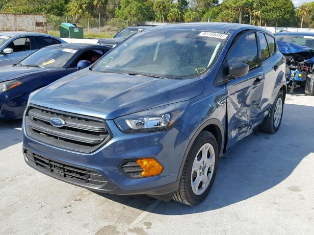 1FMCU0F76JUB36872 - 2018 FORD ESCAPE S BLUE photo 2