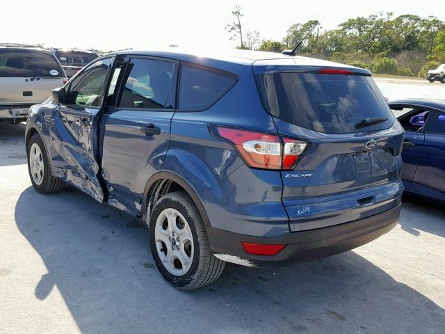 1FMCU0F76JUB36872 - 2018 FORD ESCAPE S BLUE photo 3