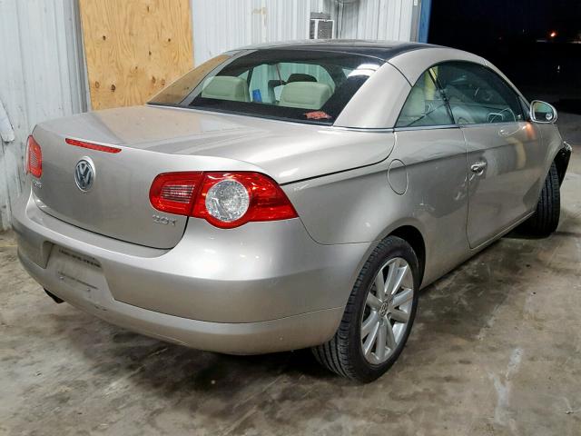 WVWFA71FX7V029098 - 2007 VOLKSWAGEN EOS 2.0T L GOLD photo 4