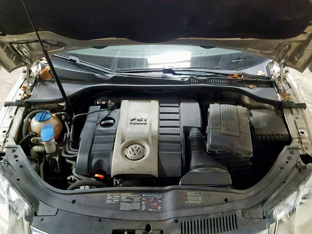 WVWFA71FX7V029098 - 2007 VOLKSWAGEN EOS 2.0T L GOLD photo 7